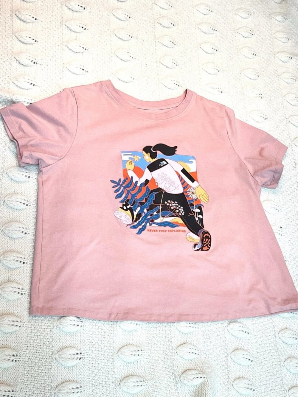 The North Face Naomi Otsu International Womens Day T-Shirt Pink Plus Size 2X